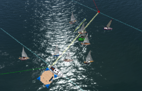 The fleet gets underway during the start of race 1 of the North Sea Bandit Regatta, on Monday, May 13th, 2019.