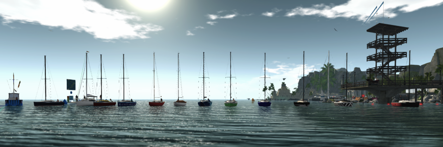 From the left (in boats): Emileigh (Bandit 22 LTE), Lilita and Alex (Bandit 25r), Emilio (Bandit 22 LTE), Kassandra and Ecthelion (Bandit 22 LTE), Red (Bandit IF), Sirius (Bandit IF), Rugger (Bandit 22 LTE), Alex (Bandit 22 LTE), Rider (Bandit 22 LTE), Sea (Bandit 22 LTE), Yorkie (Bandit 22 LTE), and Zimtzicke (Bandit 22 LTE). On the race committee boat: Cryptic. On the dock: Phil, Asher, Naomi, and Dax.